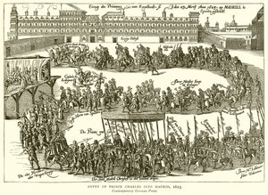 Prens Charles'ın Madrid'e girişi, 1623 by English School