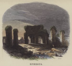 Efes (renkli gravür) by English School