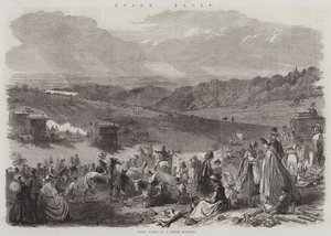 Epsom Yarışları (gravür) by English School