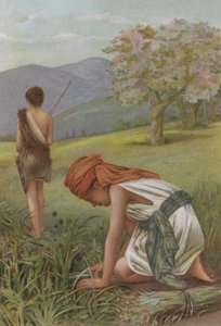 Esav ve Yakup (chromolitho) by English School