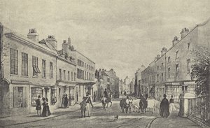 Eton High Street, 1844 (gravür) by English School