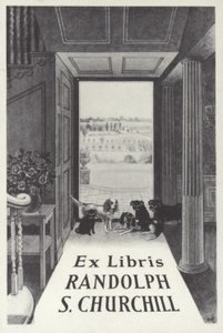 Eks Libris Randolph S Churchill by English School