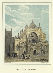 Exeter Katedrali, batı cephesi by English School