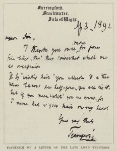 Merhum Lord Tennyson