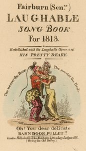 Fairburn yaşlılar 1813 için Gülünebilir Şarkı Kitabı by English School