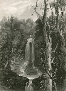 Acharn Şelalesi (gravür) by English School