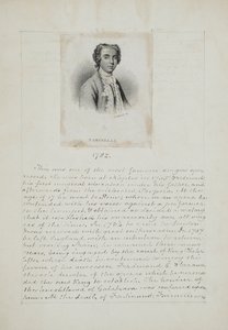 Farinelli, Henry Adlard tarafından gravür (fl.1828-69), c.1830 (kağıt üzerine gravür ve kalem ve mürekkep) by English School