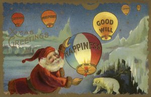 Noel Baba balonları patlatıyor by English School