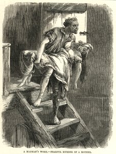 Korkunç anne cinayeti (gravür) by English School