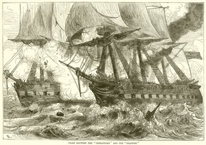 Chesapeake ve Shannon arasındaki savaş by English School