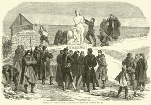 Direniş Figürü, 85 No'lu Bastion'da karda idam edildi, Aralık 1870 by English School