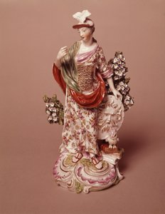 Tanrıça Athena Figürü, Derby Porselen İşleri, c.1800 (porselen) by English School