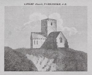 Filey Kilisesi, Yorkshire, SE (gravür) by English School