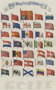 Tüm Ulusların Bayrakları (chromolitho) by English School