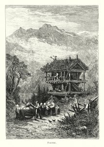Flatdal (gravür) by English School