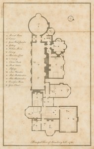 Ana katın kat planı, Strawberry Hill, Londra by English School