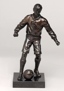 Futbolcu, bir saat takımının parçası (boyalı spelter) (ayrıca bkz. 315475-315477) by English School