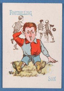 Mutlu Aileler kart oyunundan Footballing Son, 1890-1900 dolayları by English School
