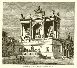 Alexander Severus Çeşmesi, Roma by English School