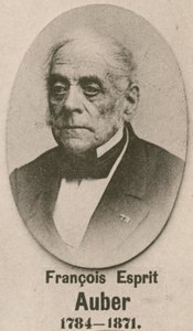 François Esprit Auber (gravür) by English School