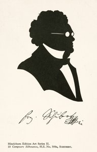 Franz Schubert, Avusturyalı besteci (lito) by English School