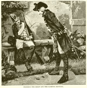 Büyük Frederick ve Uyuyan Sentinel by English School