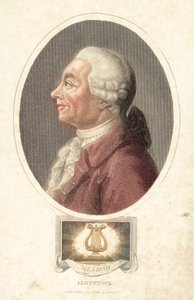 Friedrich Gottlieb Klopstock, Alman şair (renkli gravür) by English School