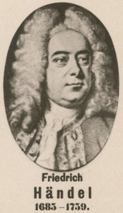 Friedrich Handel (gravür) by English School