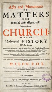 Frontispiece , John Foxe