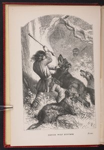 The British Wolf-Hunters'tan ön parça. Thomas Miller'dan bir masal vb. by English School