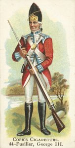 Fusilier, Kral George III (kromolitho) by English School