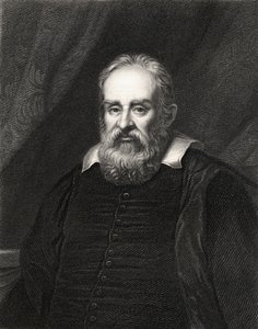 Galileo Galilei (1564-1642), Portreler Galerisi'nden, 1833'te yayınlandı by English School