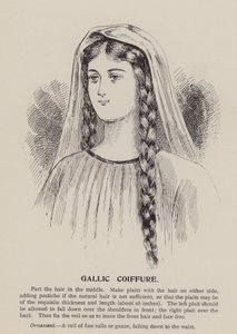 Gallic Coiffure (gravür) by English School
