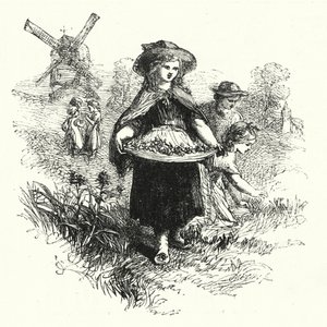 İplik Toplama (gravür) by English School