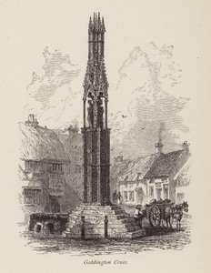 Geddington Haçı (gravür) by English School