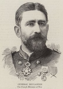 General Boulanger (gravür) by English School