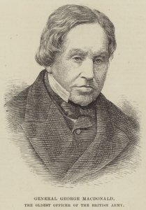 General George MacDonald, İngiliz Ordusunun En Yaşlı Subayı (gravür) by English School