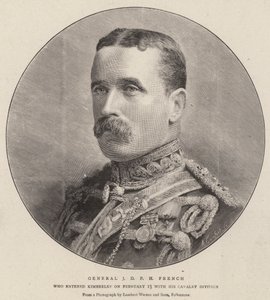 General J D P H French (gravür) by English School