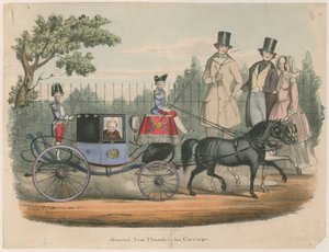 General Tom Thumb Arabasında by English School