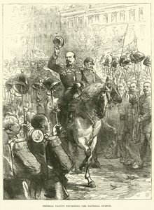 General Trochu, Ulusal Muhafızları gözden geçiriyor, Eylül 1870 by English School