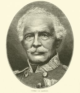 General Von Hartmann, Ekim 1870 by English School