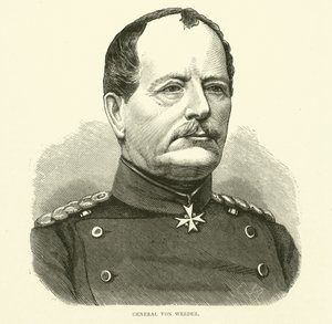 General Von Werder, Eylül 1870 by English School