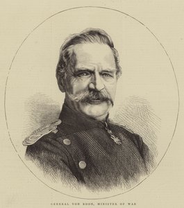 General von Roon, Savaş Bakanı (gravür) by English School