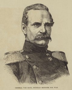 General von Roon, Prusya Savaş Bakanı (gravür) by English School