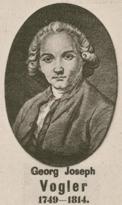 Georg Joseph Vogler (gravür) by English School