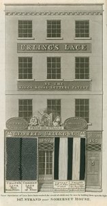 George Frederick Urling & Co, dantel satıcıları, 147 Strand, Somerset House yakınında, Londra by English School
