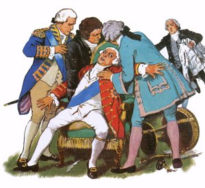 George III bir delilik krizi geçiriyor by English School