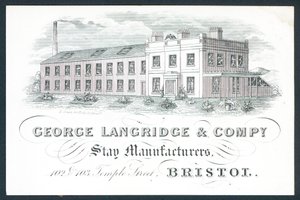 George Langridge & Company, üretici, ticari kart by English School