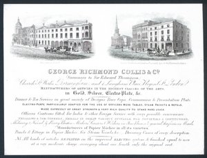 George Richmond Collis & Co, ticari kart by English School
