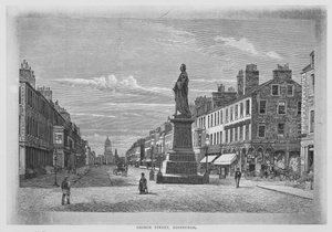 George Street, Edinburgh (gravür) by English School
